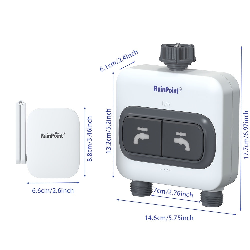 Smart WiFi Watering Timer for Garden Drip and Sprinklers 3/4 Inch EU Connector