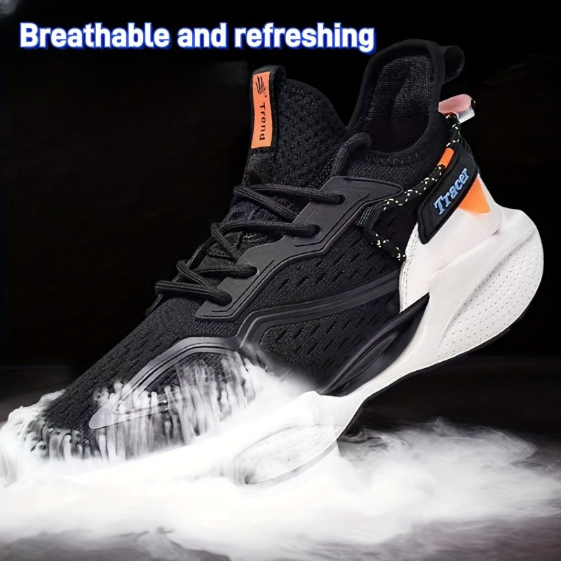 Men's Breathable Fabric Sneakers for Outdoor Casual Activities