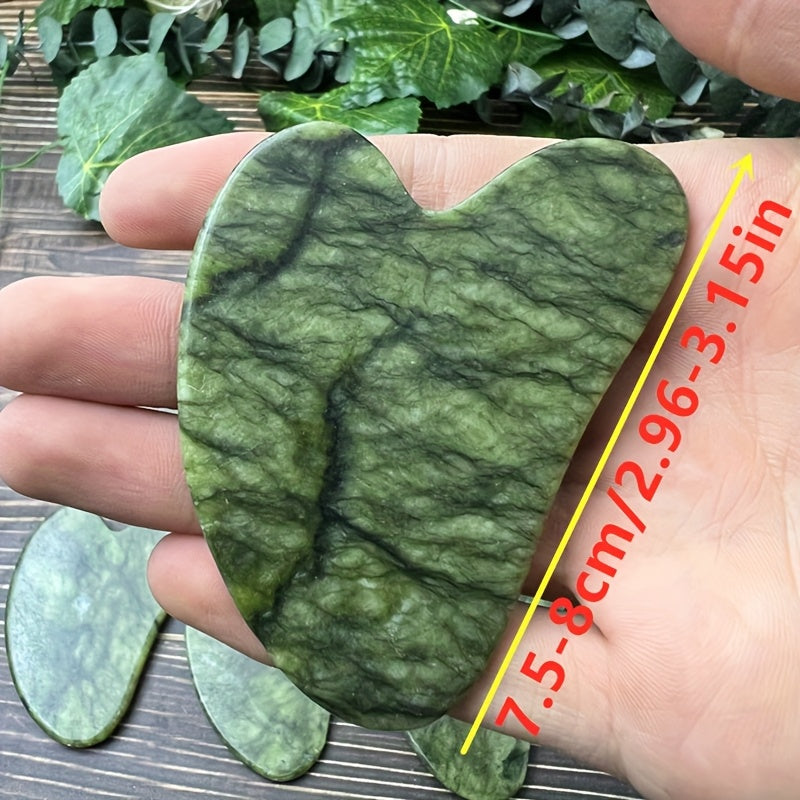 Tabiiy tosh qirqish taxtasi - yuz va tana parvarishi uchun massaj asbobi, 1 dona, 3 dona yoki 5 dona mavjud, qo'lda tayyorlangan va bayram sovg'asi uchun mukammal.