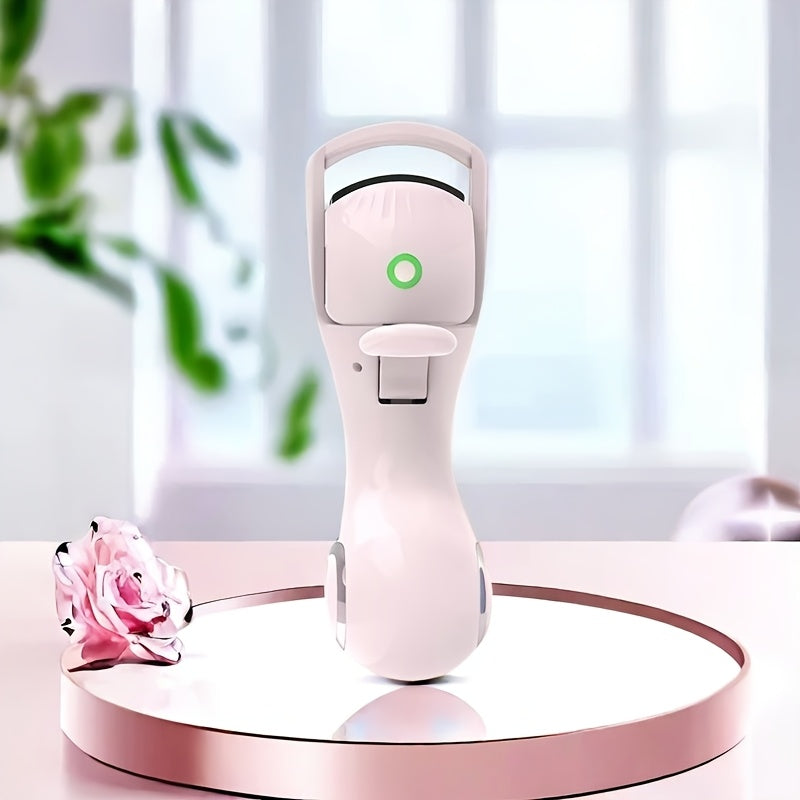 Rechargeable USB Electric Heated Eyelash Curler with 3-Level Temperature Control