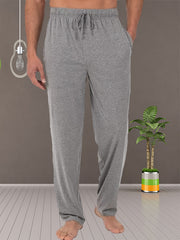 Men's Solid Cotton Blend Pajama Pants with Pockets Casual All-Season