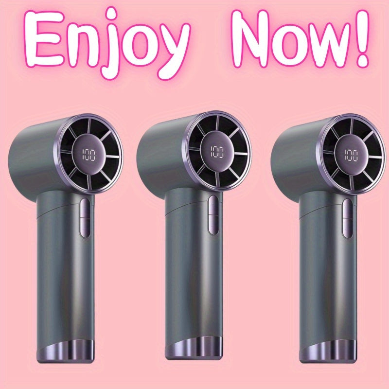 Portable Handheld Fan Rechargeable Battery USB Quiet Travel Office Outdoor