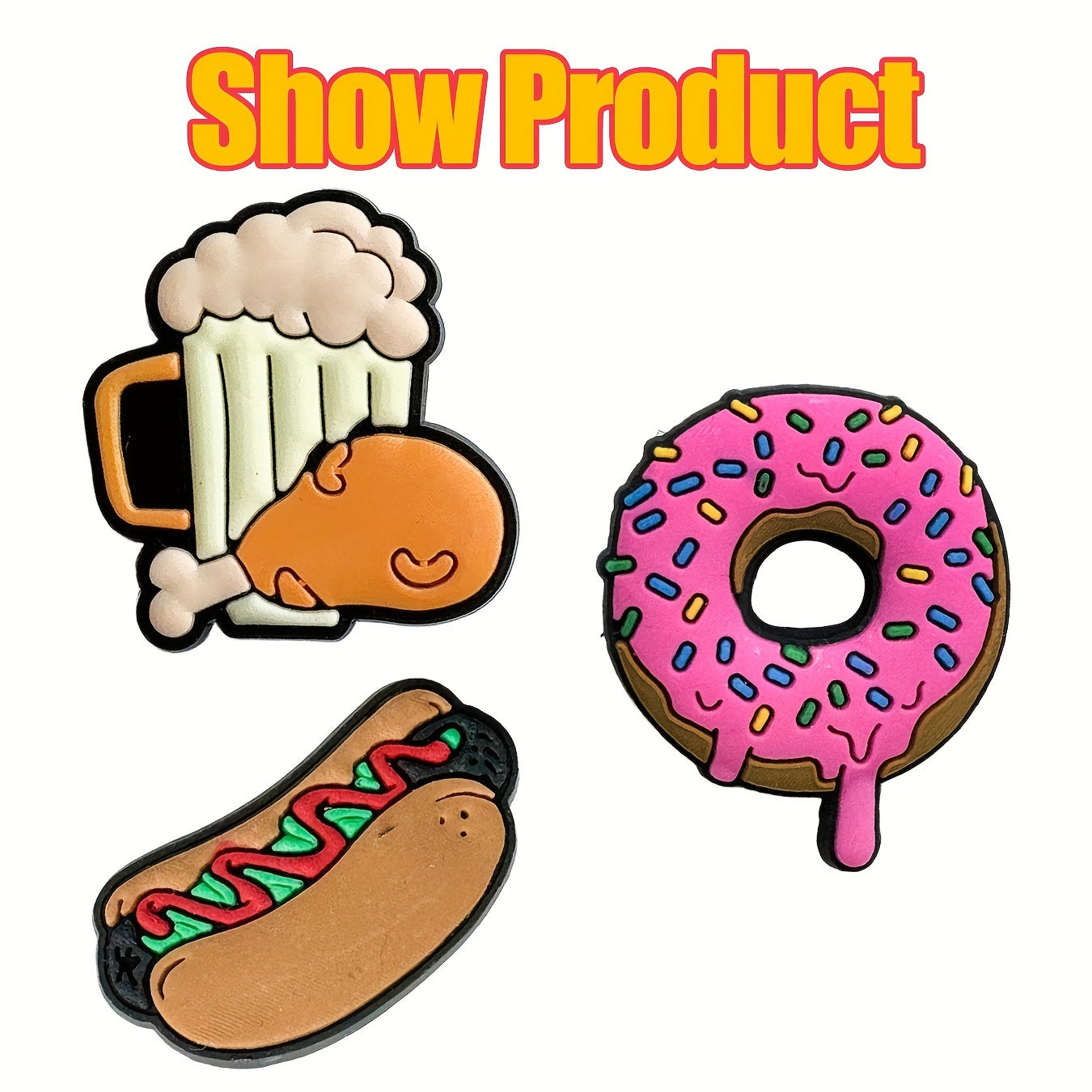 25 Pieces Food Series Plastic Toy Food Set for Children