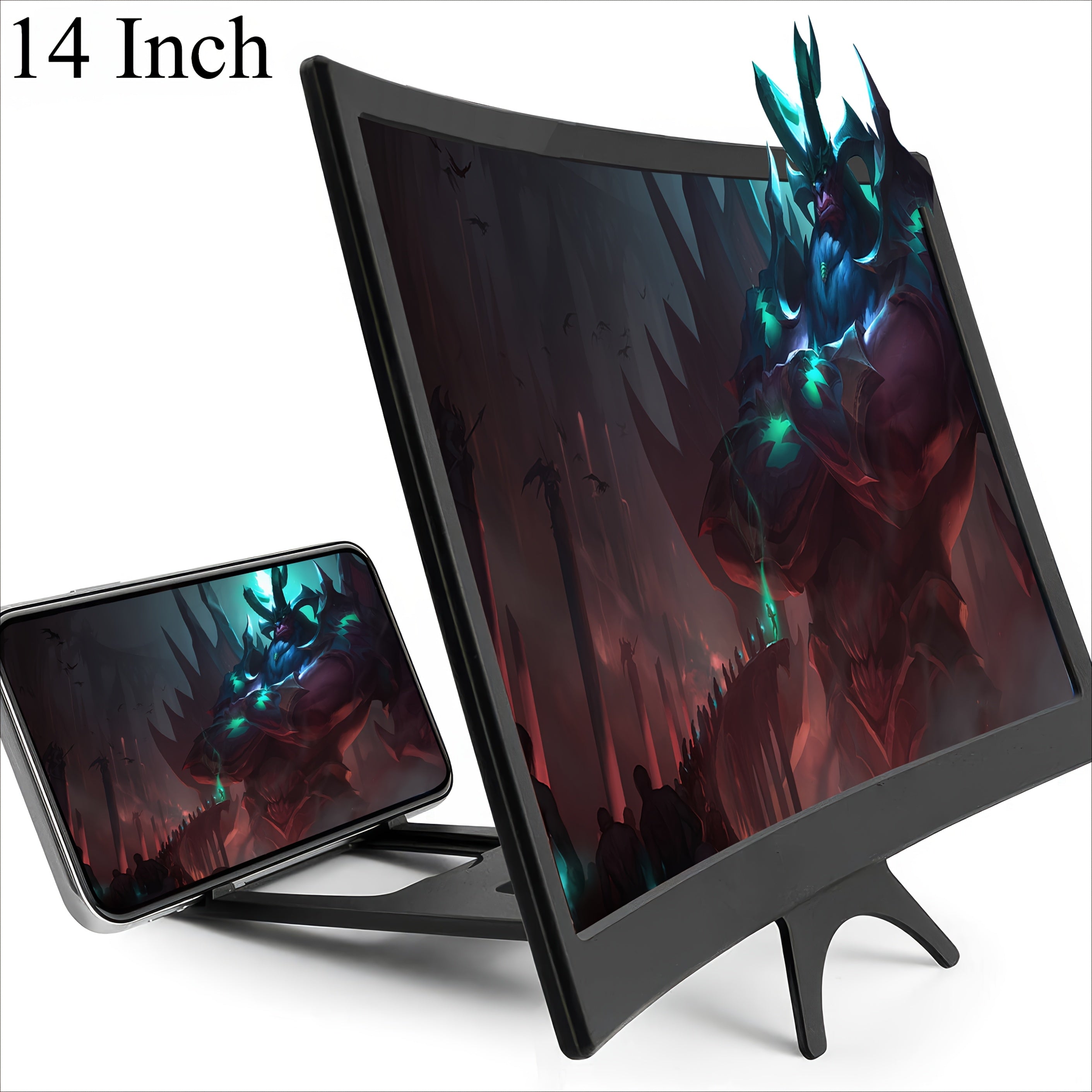 14-Inch Smartphone Screen Magnifier 3D Expander Foldable Stand Video Gaming