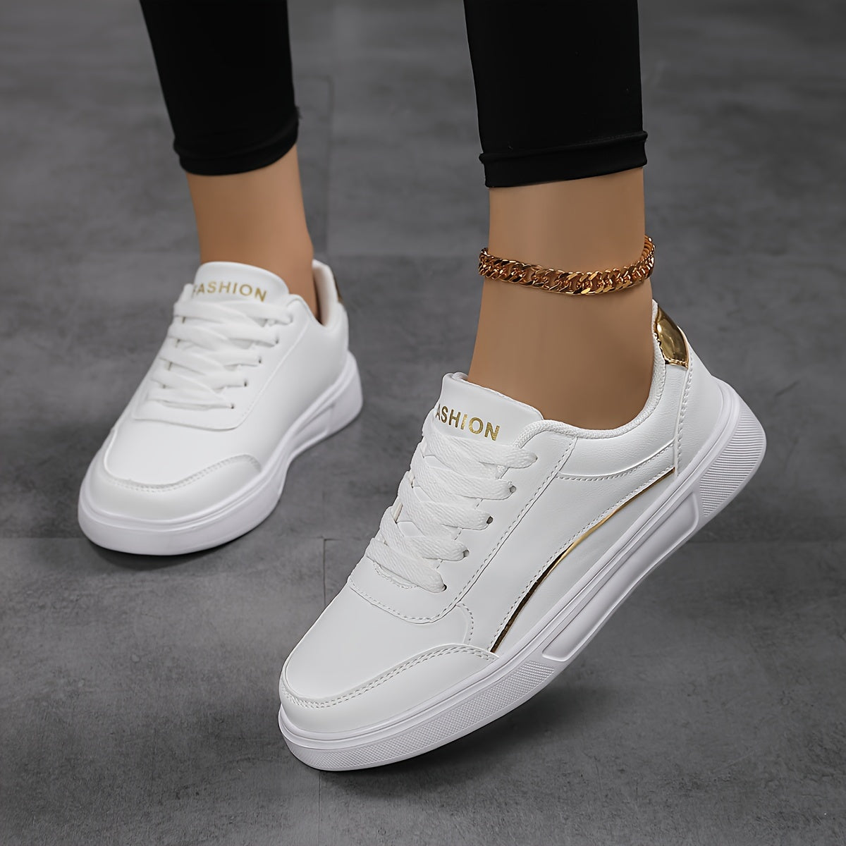 Women's Microfiber Lace-Up Sneakers with Breathable Mesh and Lightweight PHYLON Sole