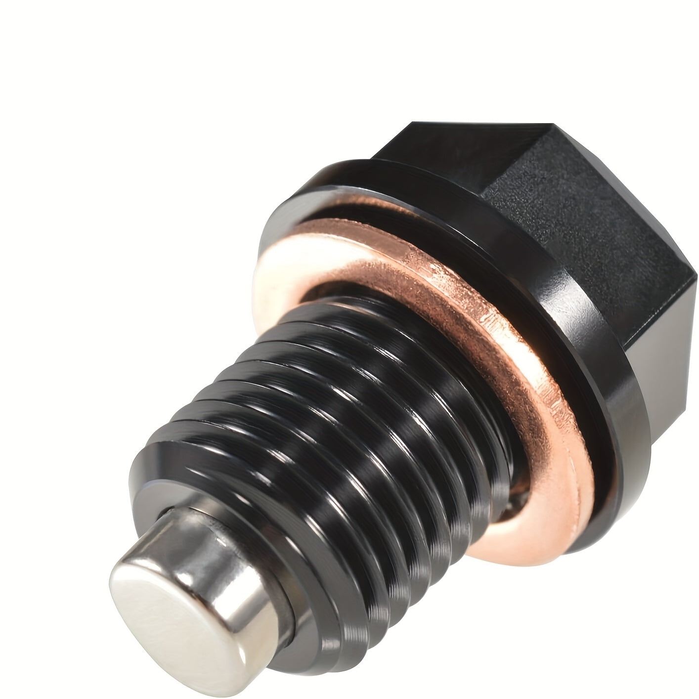 Aluminum Magnetic Oil Drain Plug 1/2 Inch M14x1.5 with Copper Gasket Seal