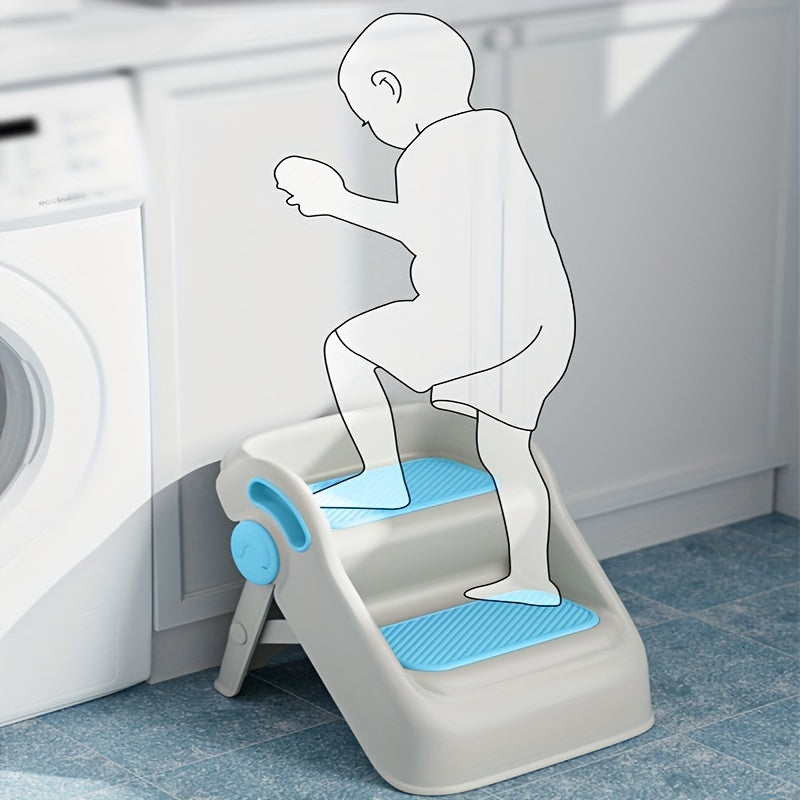 Children's Wooden Step Stool for Kids Bathroom and Bedroom Use