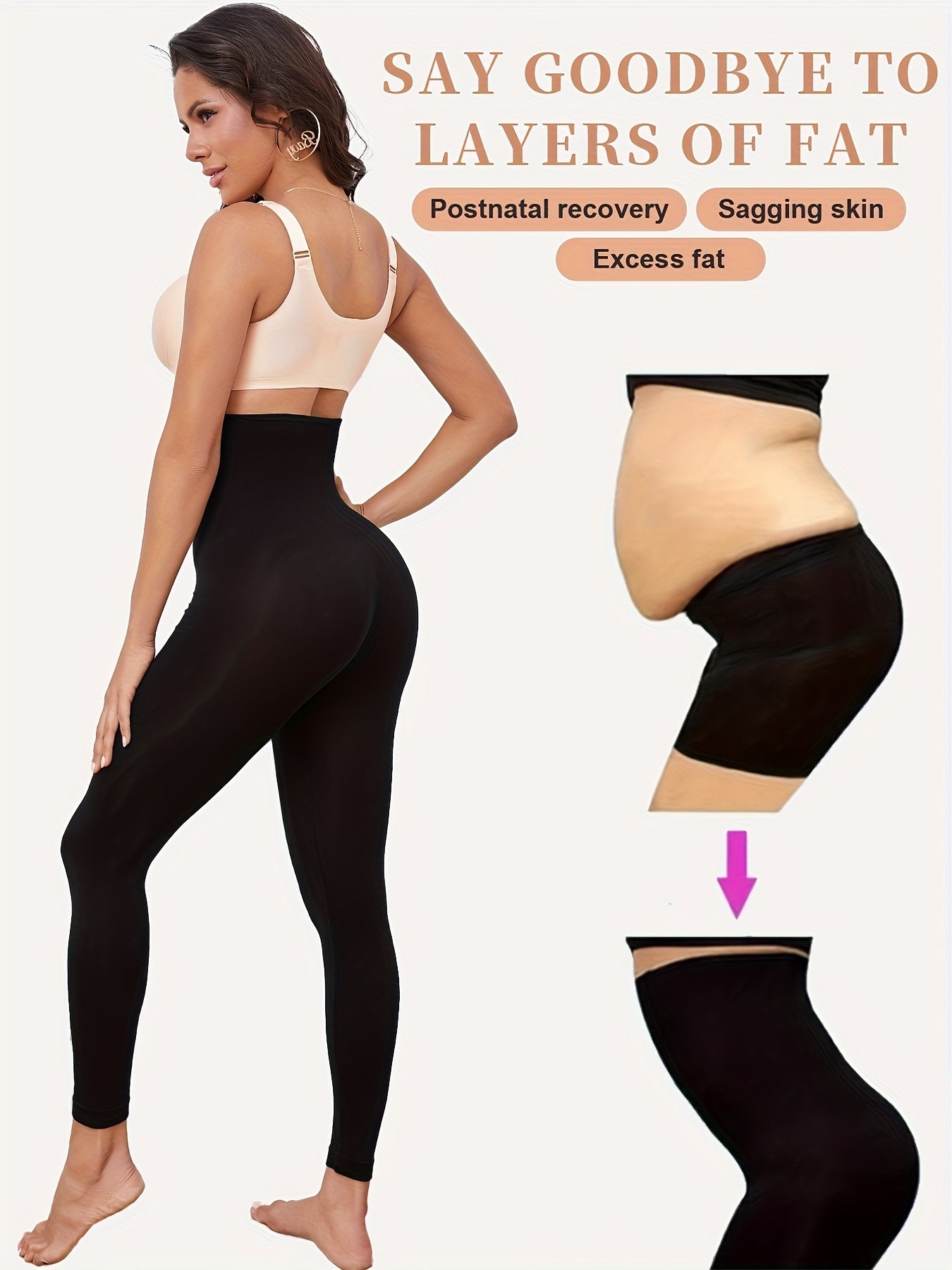 Women's High-Waist Tummy Control Seamless Yoga Leggings Black 2 Pack