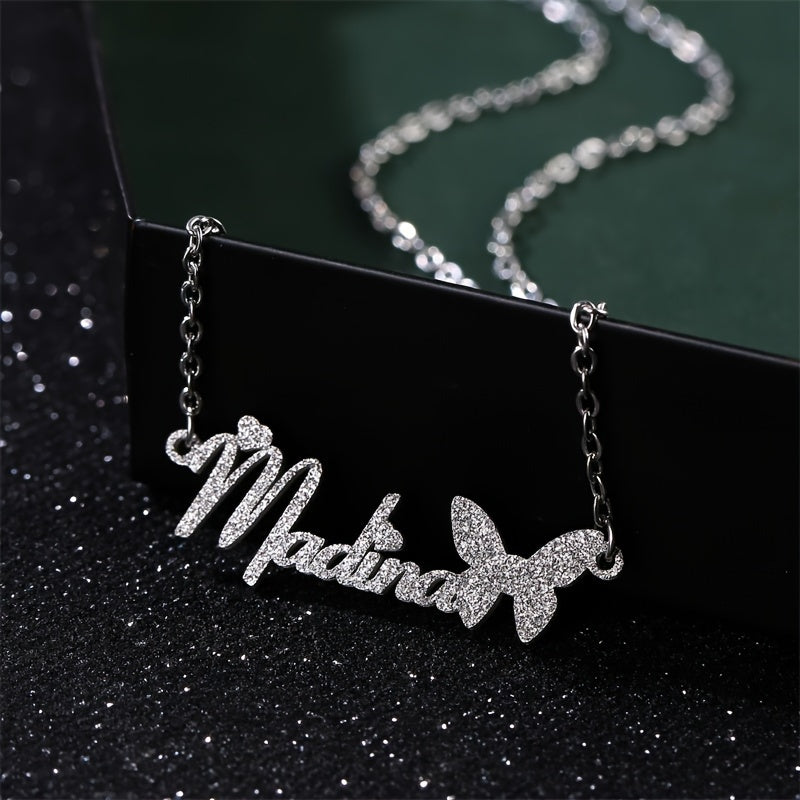 Qushchali nomli taqinchoq, zanglamaydigan po'latdan, mat, shaxsiy zargarlik buyumlari, tug'ilgan kunlar va maxsus tadbirlar uchun