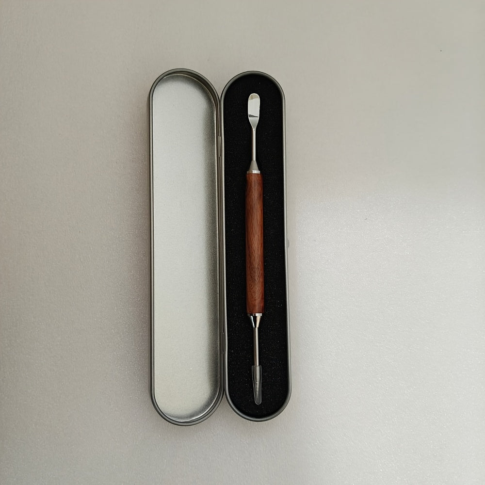 Yuqori sifatli zanglamas po'latdan yasalgan latte san'ati qalamchasi, mustahkam yog'och tutqichi bilan - qahva va sut ko'pig'ida chiroyli dizaynlar yaratish uchun ideal, muhim oshxona va ovqatlanish asbobi, 15.49 sm uzunlik