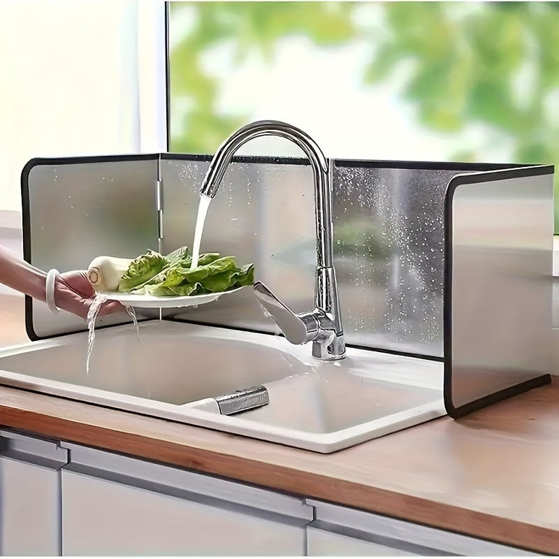 Нержавеющая сталь, устойчивая к маслу и теплу, кухонный защитный экран, креативный барьер для защиты варочной поверхности.