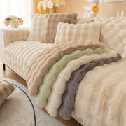 Имитация кролика плюшевая подушка-диван для домашних животных, дружелюбная к собакам с нескользящим чехлом для защиты мебели и декора в спальне, офисе или гостиной.