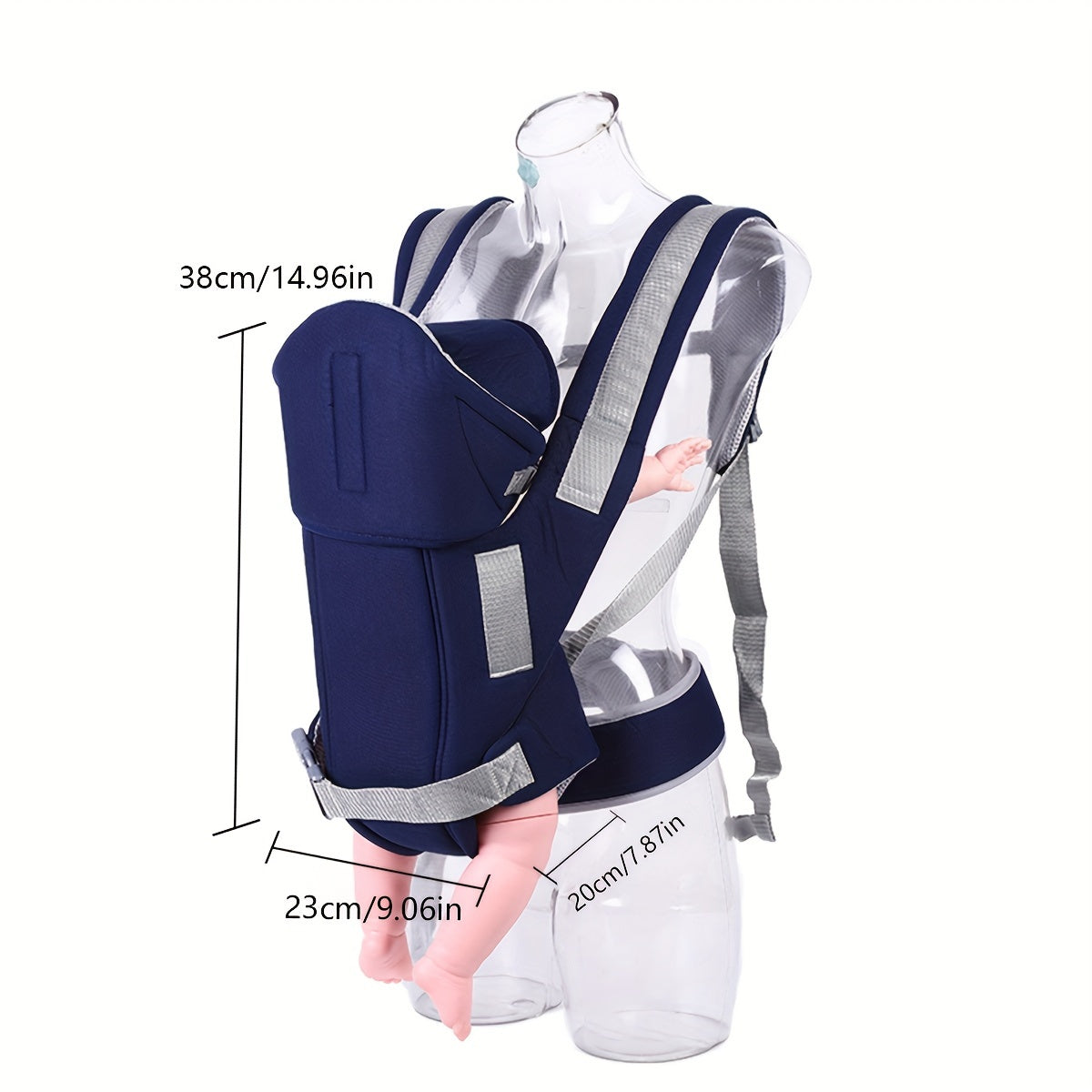 Extra-Large Baby Carrier Backpack with Secure Buckle and Polyester Material