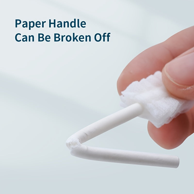 Держите рот чистым с UNICHERRY Oral Cleaner Tongue Cleaner Gauze - упаковка из 50/100 одноразовых зубных щеток для свежего дыхания и здоровых десен. Этот семейный ежедневный уход за полостью рта выполнен из мягкого хлопкового материала белого цвета.