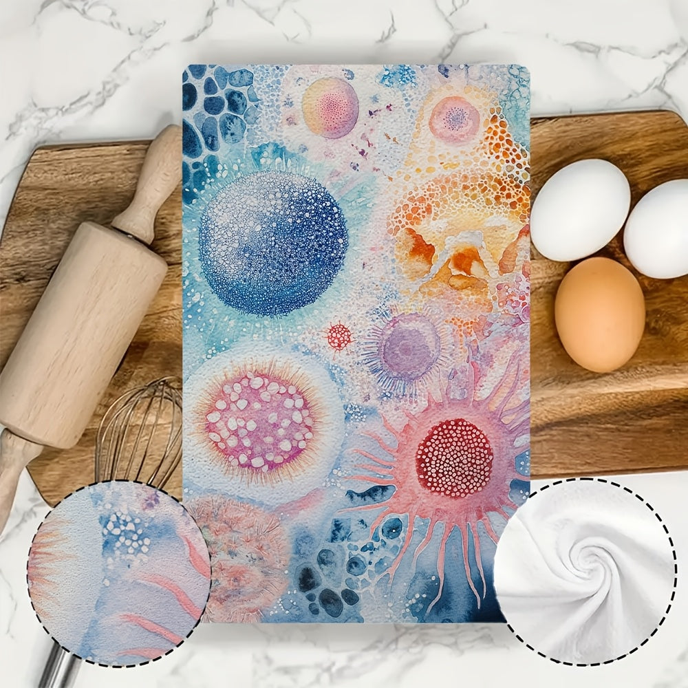 Toallas de cocina ultra suaves con diseño de vida marina 40x60cm, toallas absorbentes para platos y manos