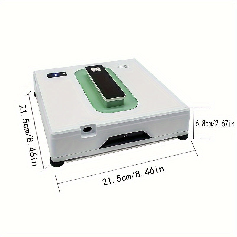 Smart Window Cleaning Robot with Dual Spray Remote Control Rechargeable Battery Quiet Operation