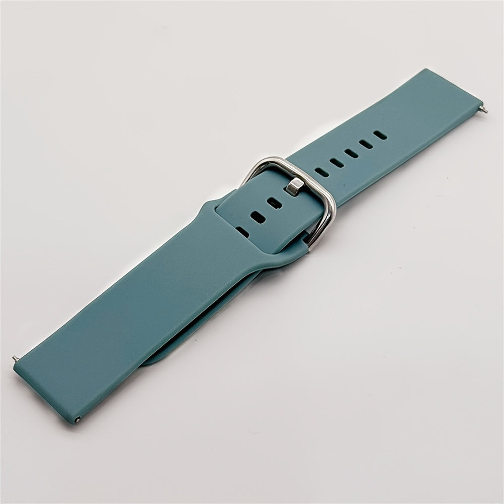 Unisex Silicone Watch Bands 20mm 22mm for Smartwatches with Tang Buckle or Loop Fastener