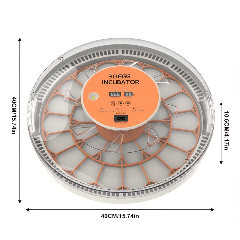 1 ta tuxumlarni inkubatsiyalash uchun paket, avtomatik aylantiruvchi, namlikni boshqarish va turli xil tuxumlarni, jumladan, o'rdak, kapalak, qush, quyon va g'oz (15 ta tuxumgacha) inkubatsiyalash imkoniyati.