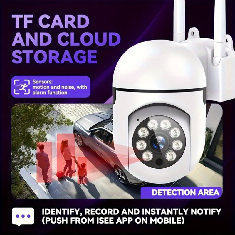 1080P HD Wireless Security Camera with Full Color Night Vision Motion Detection Home Surveillance 2.4G Wi-Fi USB Powered