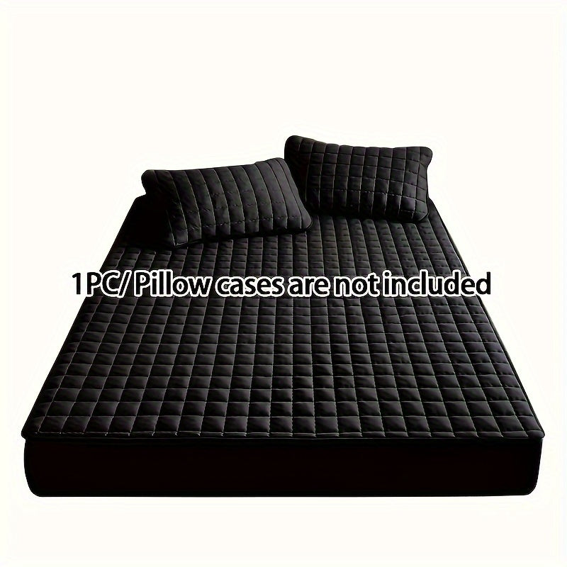 Waterproof TPU Fitted Sheet Thickened Quilted Breathable Soft and Comfortable Square Color