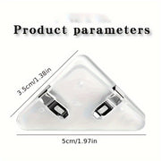 10pcs Plastic Office Triangle Book Clips File Folder Organizer Anti-Roll Office Supplies