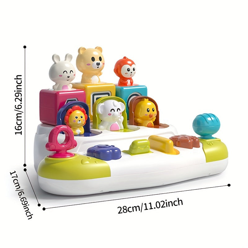 Interaktiv Yashirin va Qidirish Mushuk O'yinchoqi, Sabab va Ta'sir Munosabatlari Qutisi, Kutilmagan Ko'tarilish Kalit Qutisi, Musiqiy Erta Ta'lim Pazzli O'yinchoq Bolalar Uchun