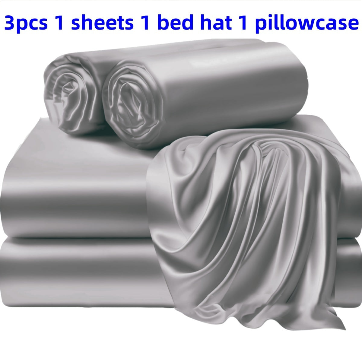 Solid Color Bed Sheets and Bed Skirts Set with Pillowcases - Soft and Silky Bedding