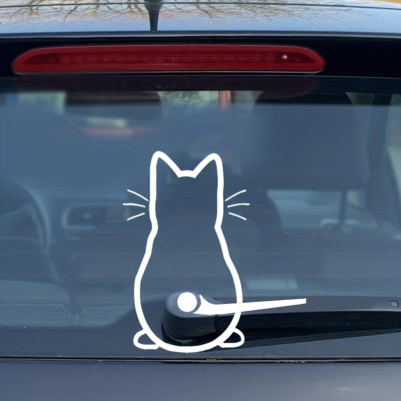 Dog Car Rear Windshield Wiper Decal for Pets and Vehicle Decor