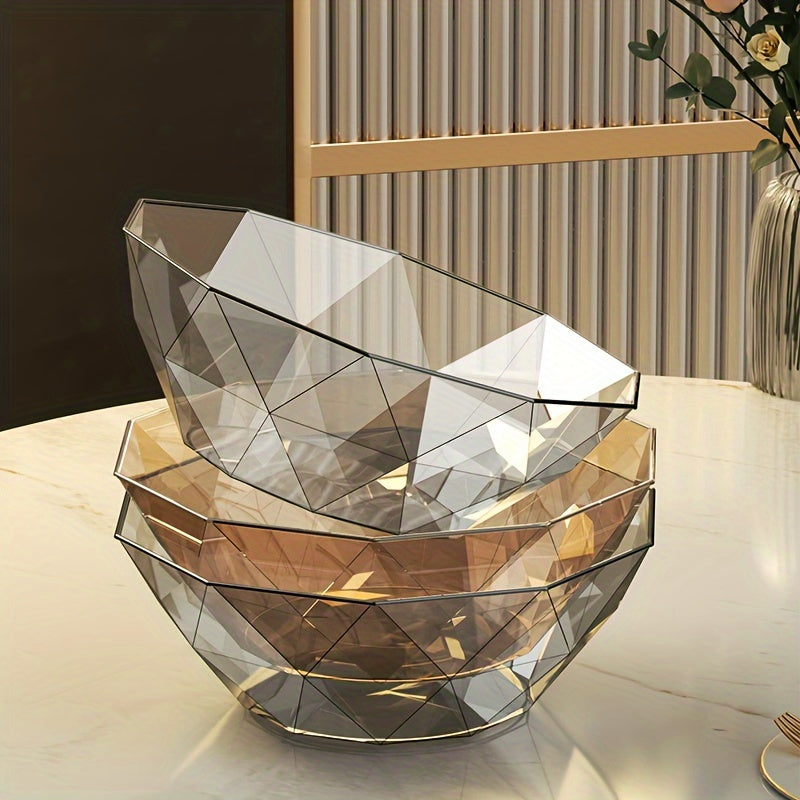 Два высококачественных салатниц/тарелок для конфет, роскошные фруктовые миски для гостиной/кофейного столика. Креативные современные тарелки для закусок/фруктов и декоративные фруктовые корзины.