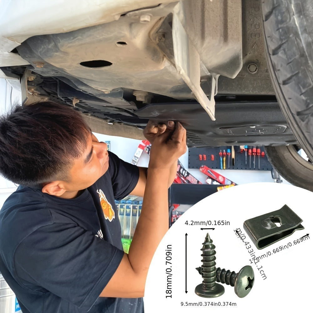 Universal Metal Car U-Shaped Clip for Bumper Mudguard Interior Repair