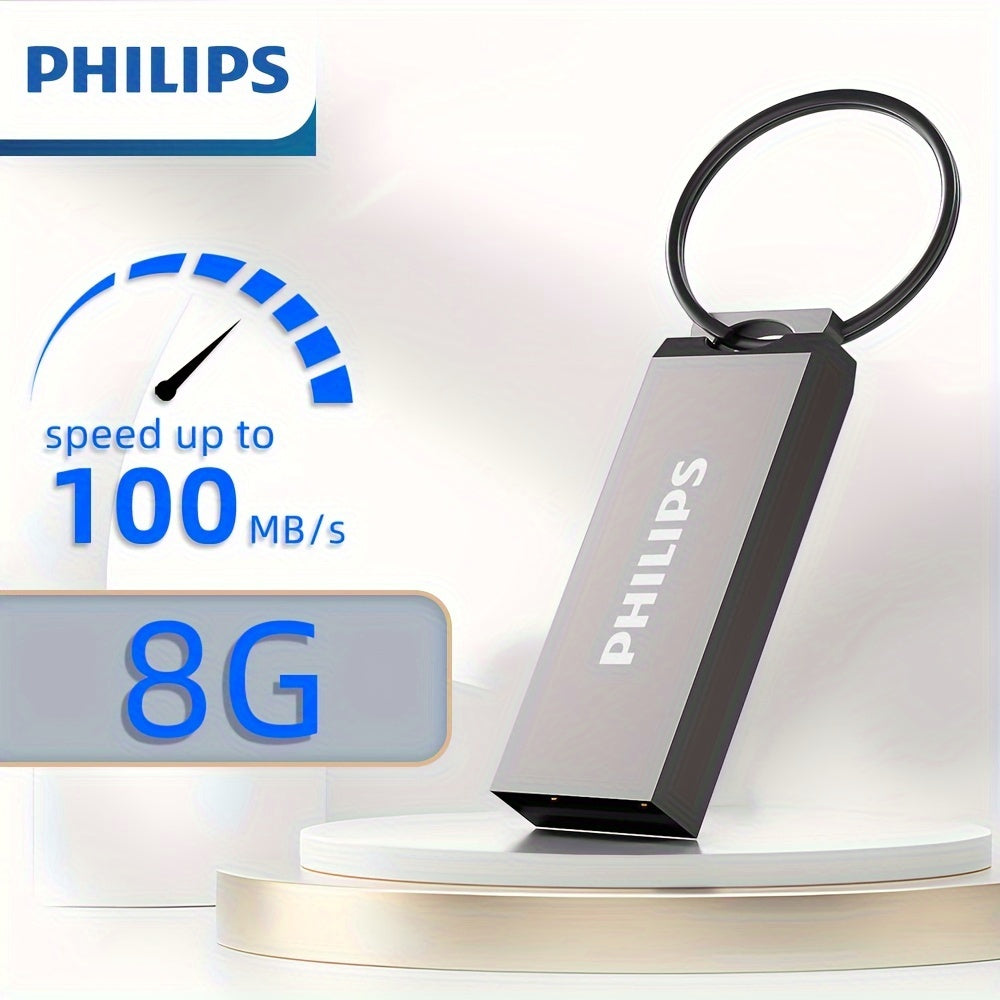 High-Speed Metal USB 2.0 Flash Drive 8GB 16GB 32GB 64GB Retractable Shockproof Antimagnetic Keyring