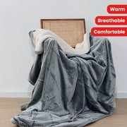 Waterproof Flannel Blanket 130x150cm Soft Breathable Cozy Nap Throw