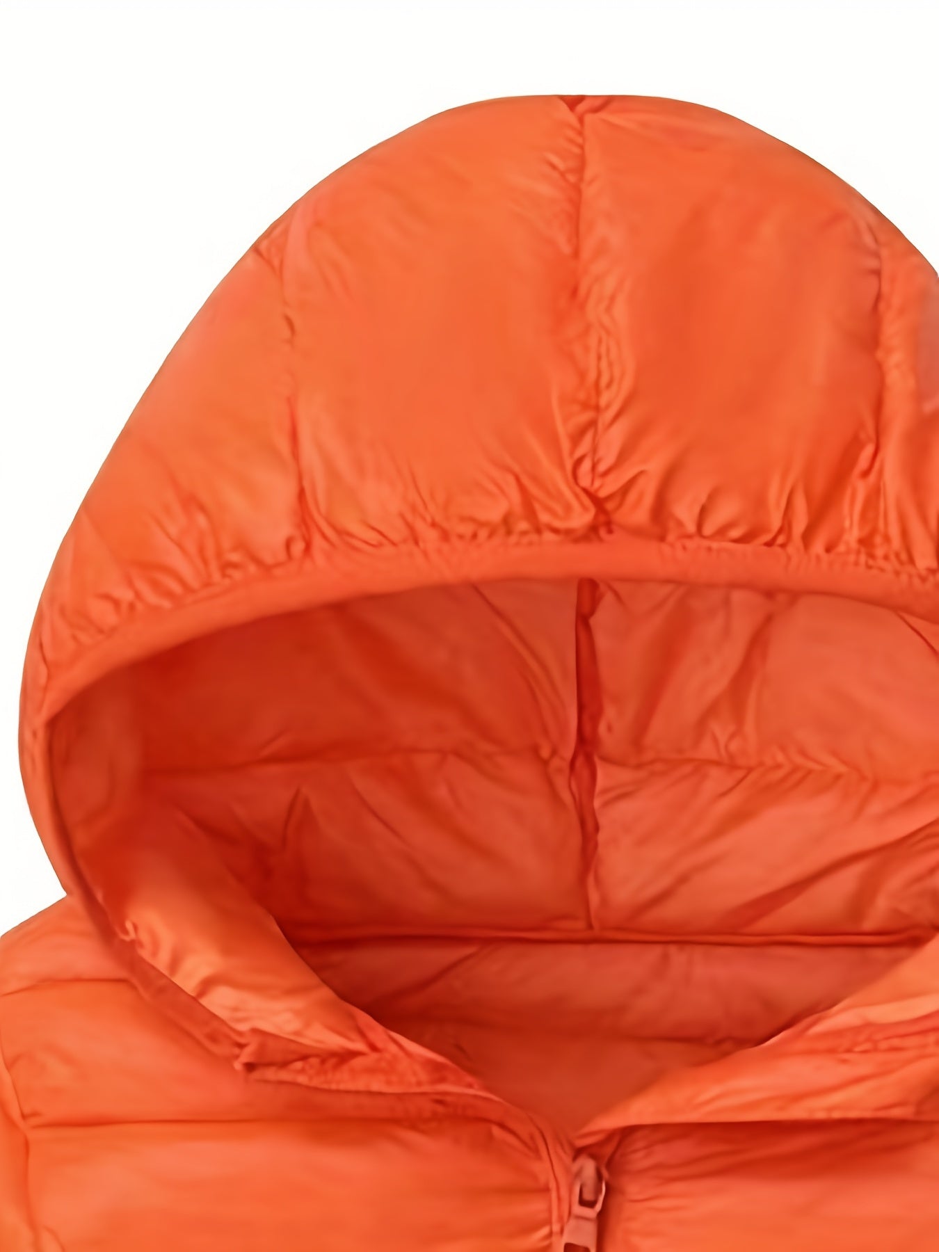 Детская легкая куртка с капюшоном для осени и зимы, однотонный цвет, полиэстер, повседневная, узкий крой