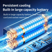 Portable Mini Cooling Fan with Spray Humidification USB Rechargeable Desktop Fan Indoor Outdoor Use