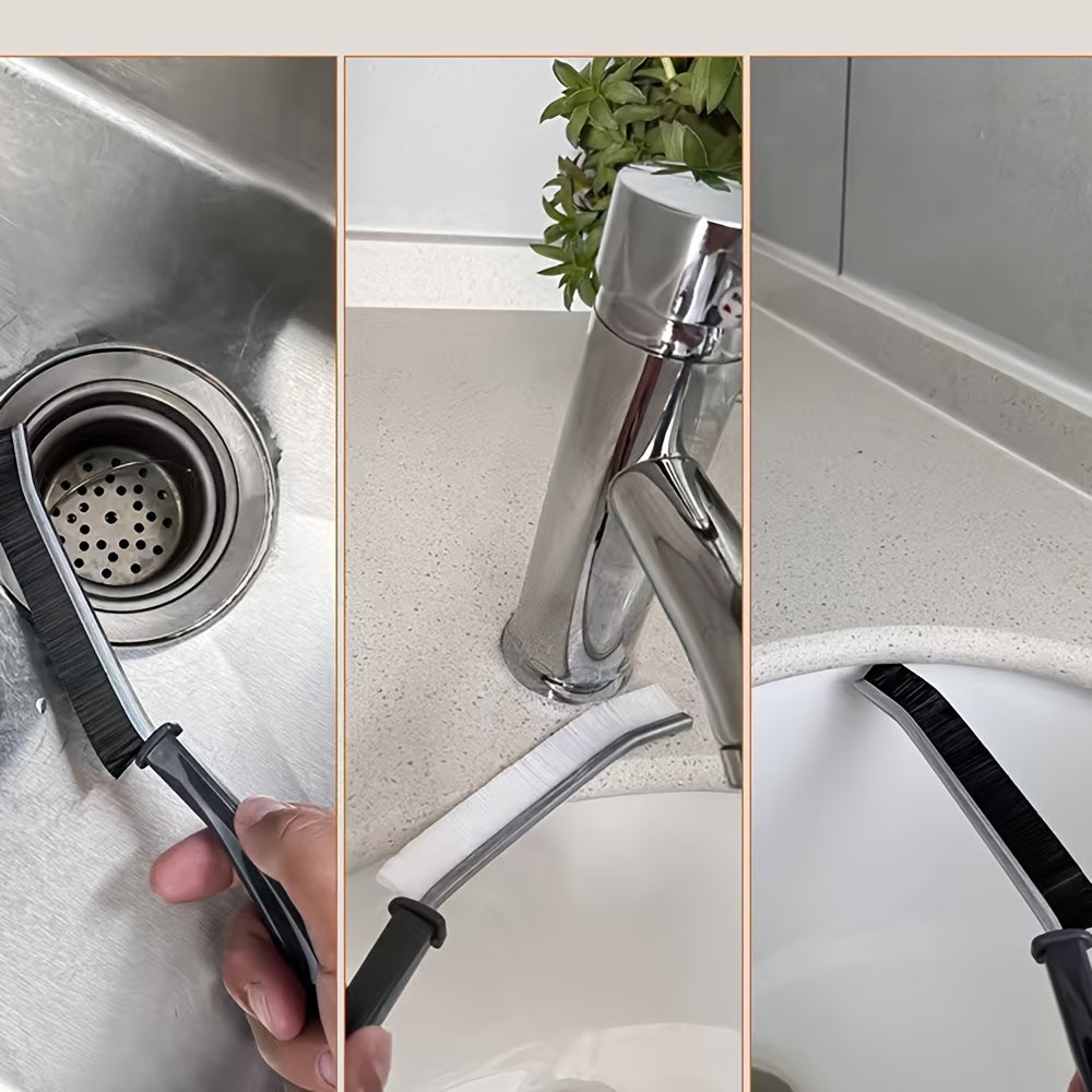 Multi-Functional Narrow Space Cleaning Brushes Set Hard Bristles for Windows and Grooves