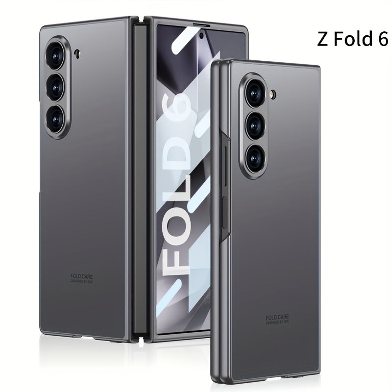 Frosted PC Shell-Film Mobile Phone Case for Samsung Galaxy Fold Series Shockproof Drop-Proof Business Protective