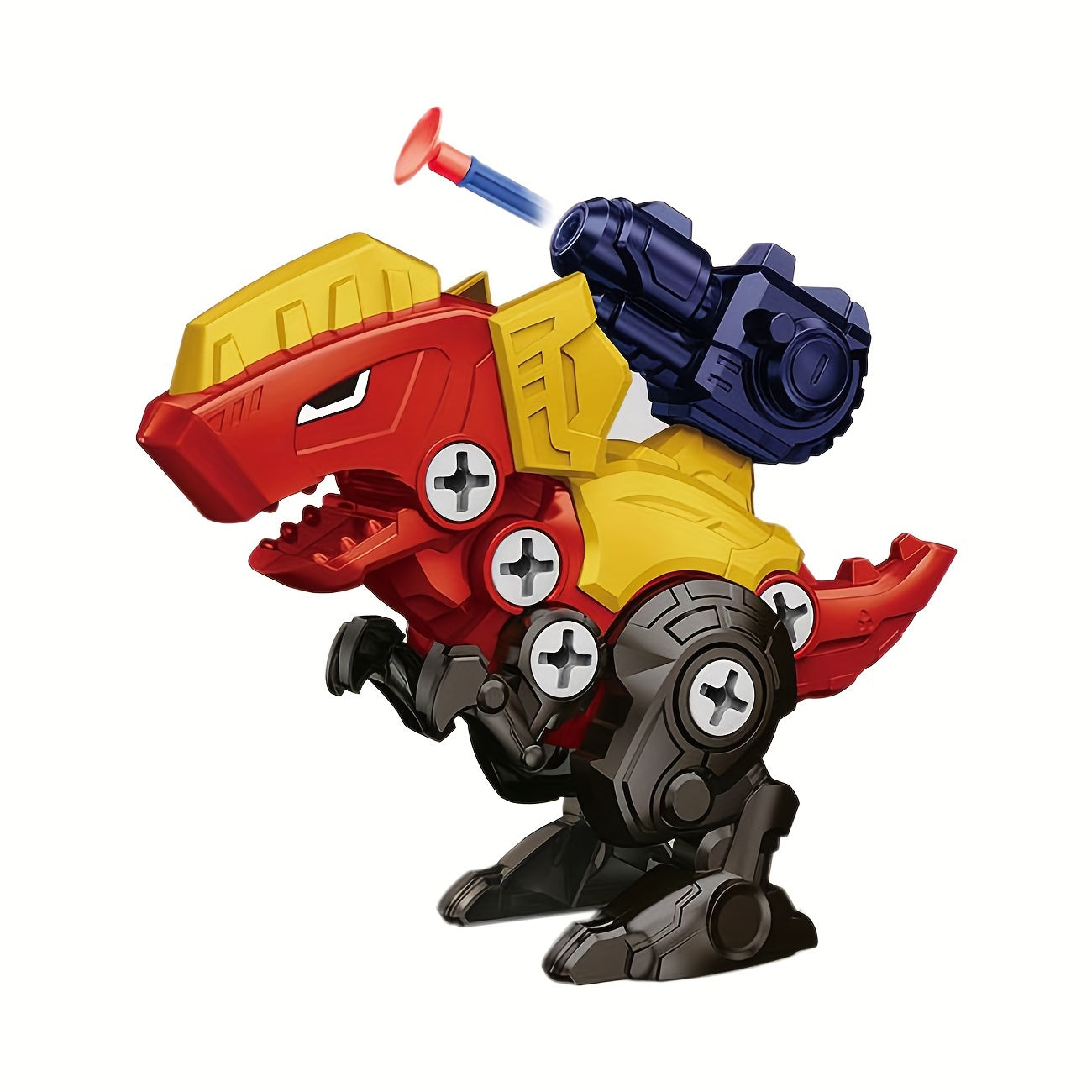 Kids Educational Dinosaur Building Kit with Screws Puzzles and Ejector