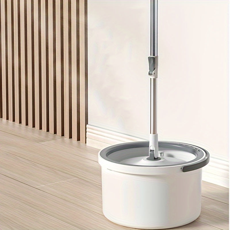 Adjustable Handle Mop Set for Dry and Wet Floor Cleaning with Bucket and Interchangeable Heads