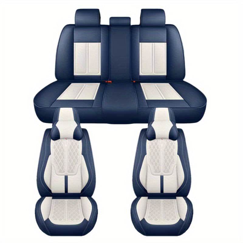 All-Season PU Leather Car Seat Cover Full Wrap Protector