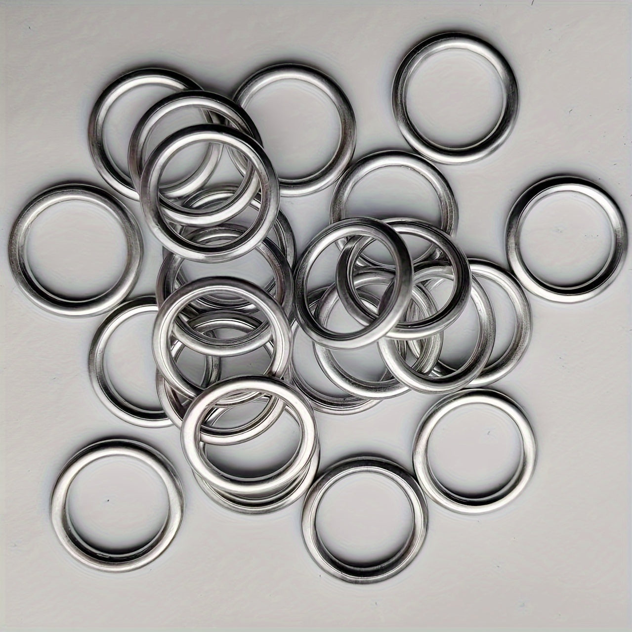 12 Pcs M14 Aluminum Oil Drain Plug Crush Washers for Vehicles