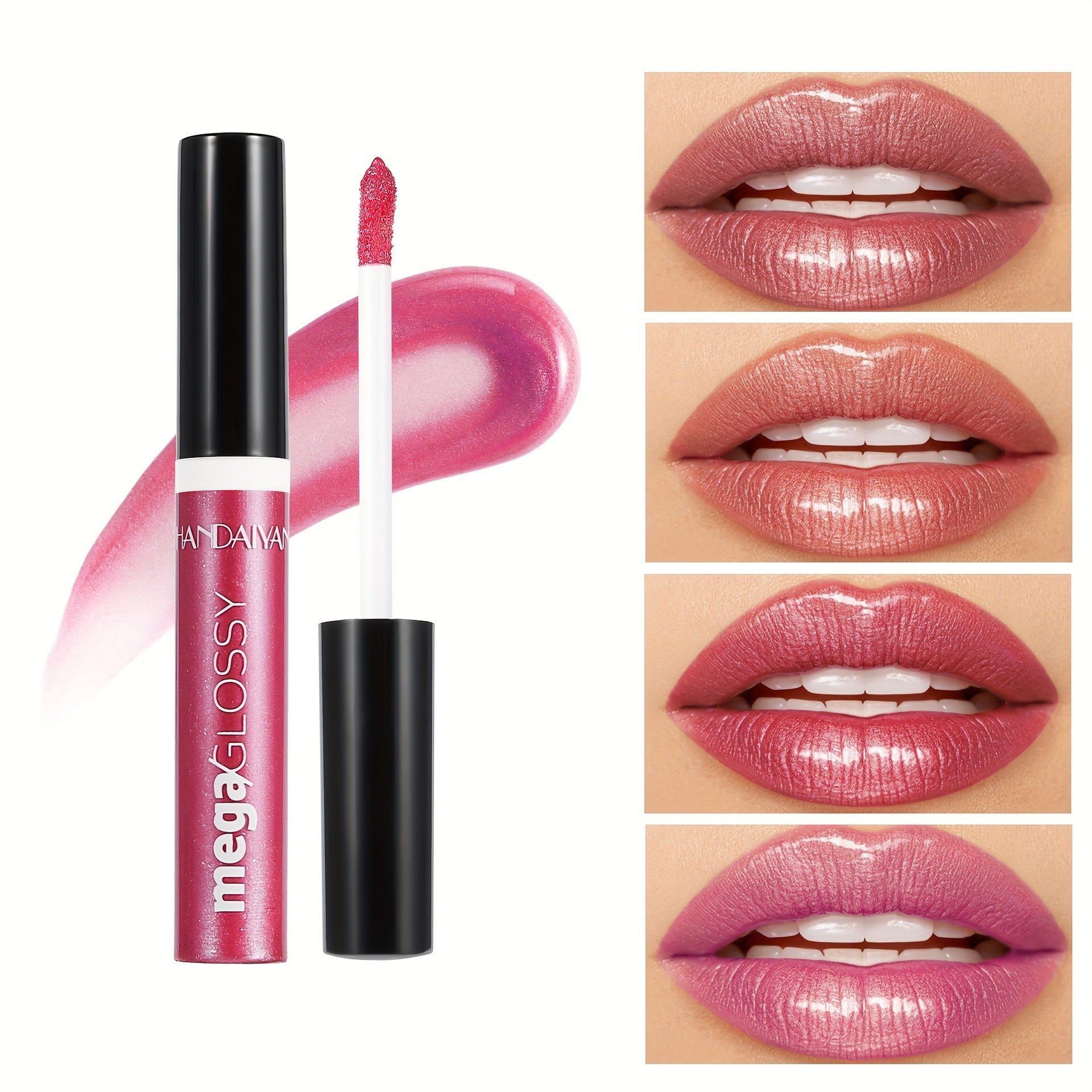 Women Shine Lip Gloss 8 Colors Long-Lasting Moisturizing Sparkling Lipstick