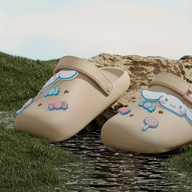 Women's Lightweight EVA Adjustable Sandals Brown Summer Indoor Outdoor Slippers