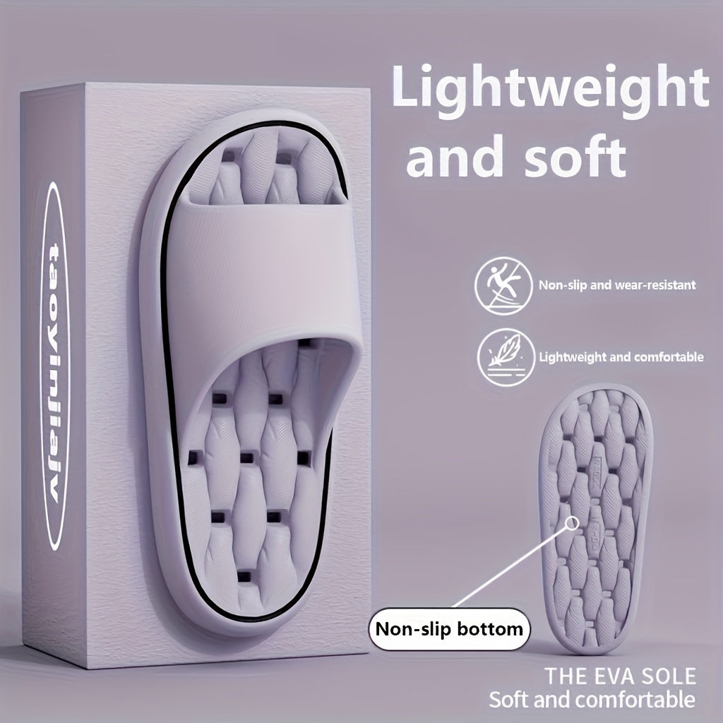 Men's EVA Home Shoes Slip-On Comfortable Leak-Proof Solid Color