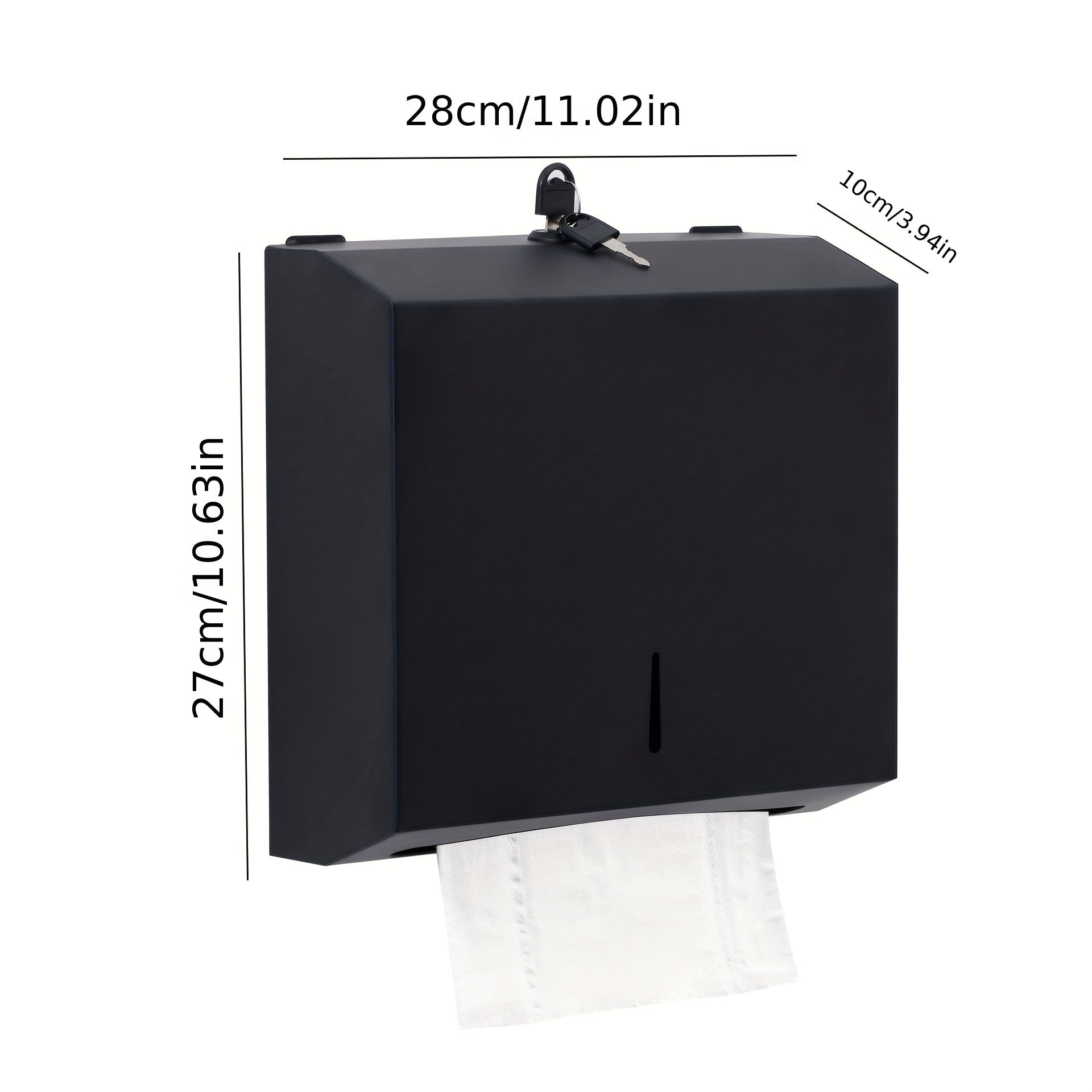 Stainless Steel Wall Mount Paper Towel Dispenser for Bathroom and Commercial Use