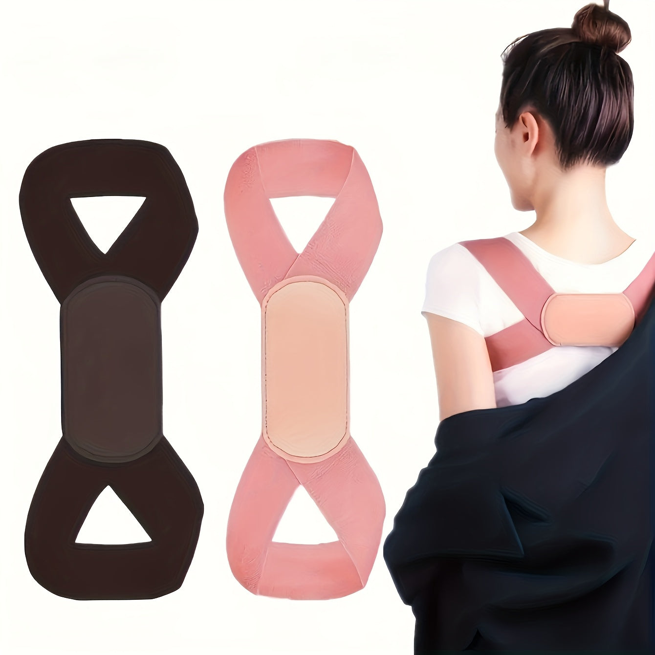 Adult Posture Support Strap Adjustable Back Shoulder Brace for Improved Posture