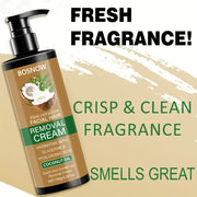 Crema depilatoria unisex de aceite de coco 150g sin dolor, rápida y suave