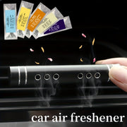 6 Pieces Car Air Freshener Aluminum Alloy Diffuser with 5 Refills Odor Eliminator