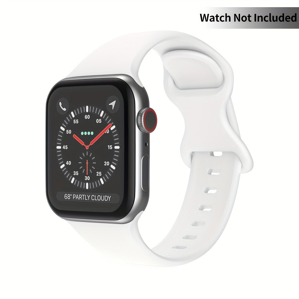 Waterproof Silicone Watch Strap with Buckle for 38/40/41mm and 42/44/45/49mm Apple Watch Compatible with Series 1-9 and Ultra Sports Replacement Band for Men Women