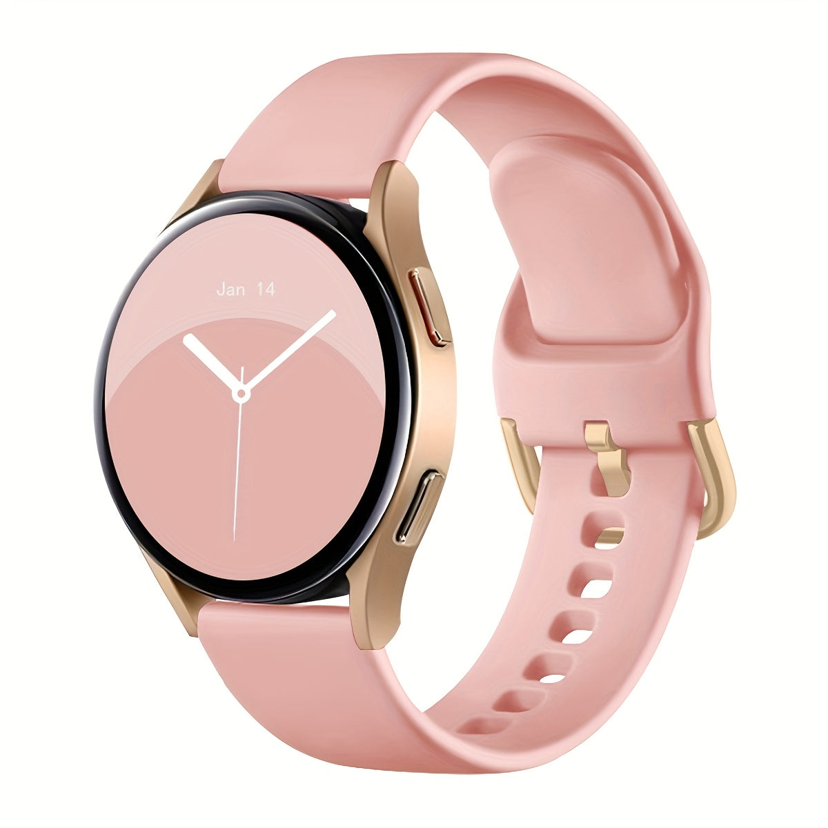 Klassik bir rangli silikon soat to'plami, turli Samsung Galaxy Watch modellari, jumladan Active 2, Watch 5 Pro va Watch 6 Classic bilan mos keladigan qora kamar bilan. 20mm yumshoqni o'z ichiga oladi.