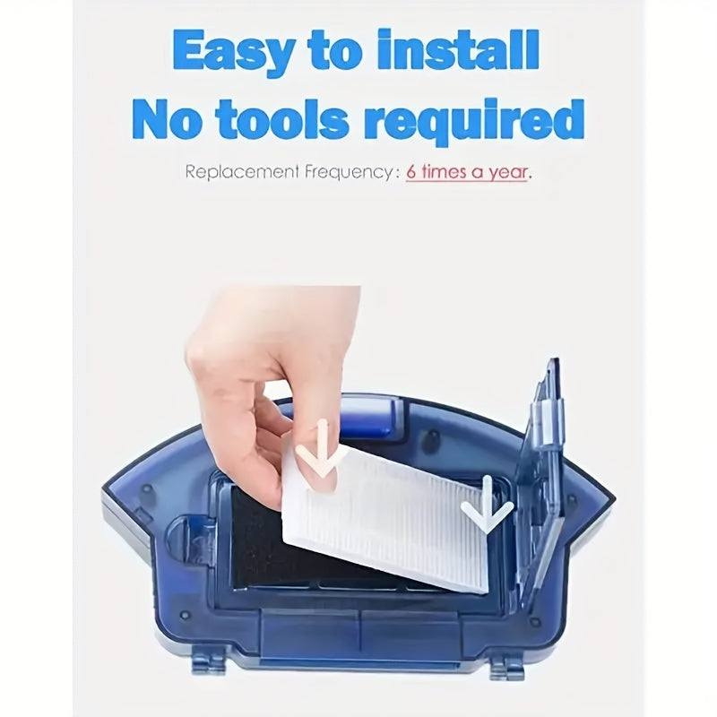 10 HEPA Replacement Filters for Robotic Vacuums with Dusters and Side Brushes
